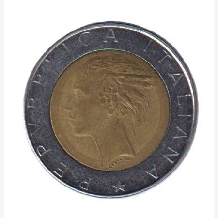 Olaszország 500 lira 1986. BI-metall