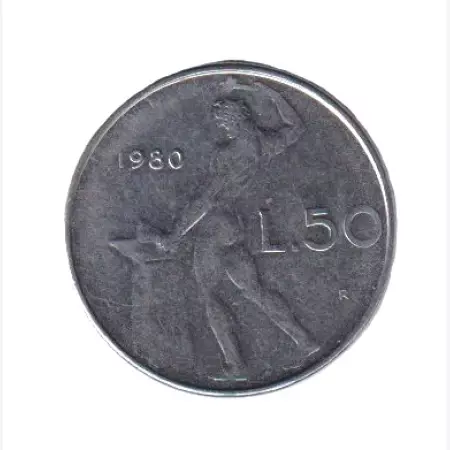 Olaszország 50 lira 1980. Ni