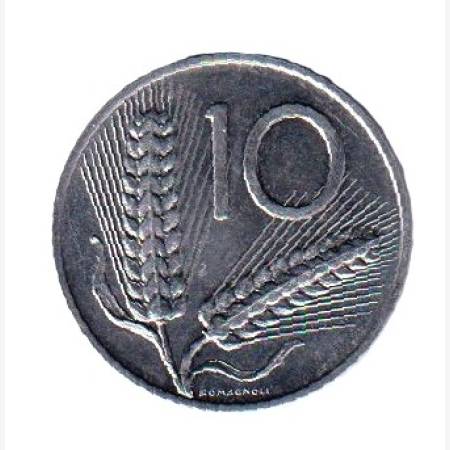 Olaszország 10 lira 1972. Alu.