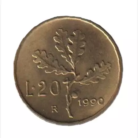 Olaszország 20 lira 1990. Br.