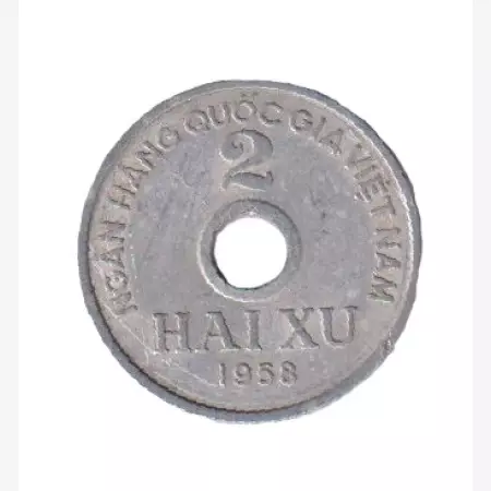 Vietnam 2 XU  1958. Alu.