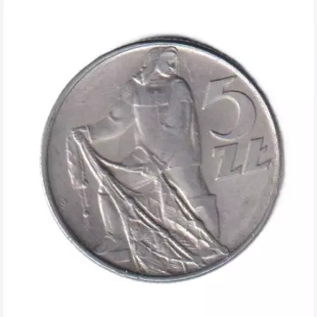 Lengyelország 5 zlotych 1974. Alu.