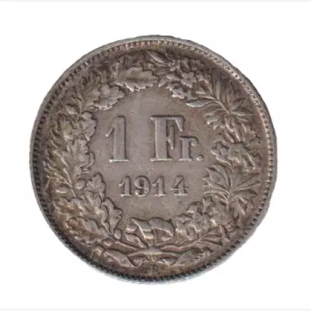 Svájc 1 franc  1914. Ezüst 4,4gr/835