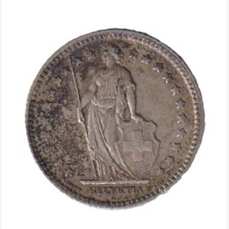Svájc 1 franc  1914. Ezüst 4,4gr/835