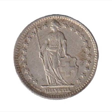 Svájc 2 francs  1914. Ezüst 10gr/835
