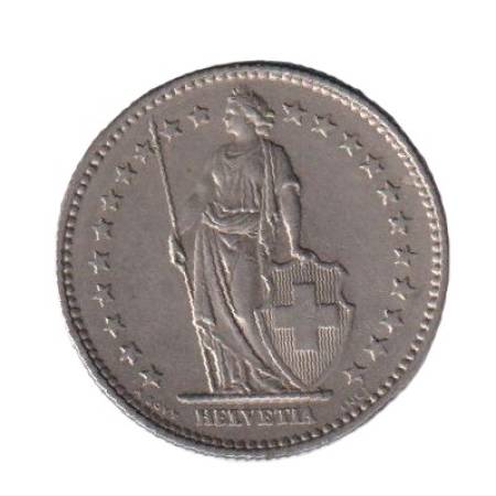 Svájc 2 francs  1968. Ni