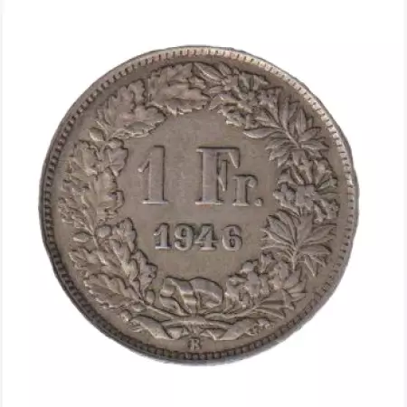 Svájc 1 franc  1946. Ezüst 4,4gr/835