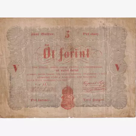 Szabadságharc 5 Forint 1848.
