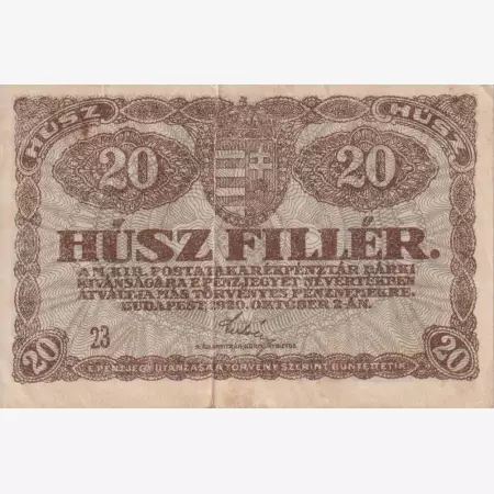 20 Fillér 1920. (23)