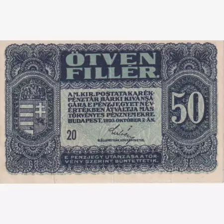 50 Fillér 1920. (20)