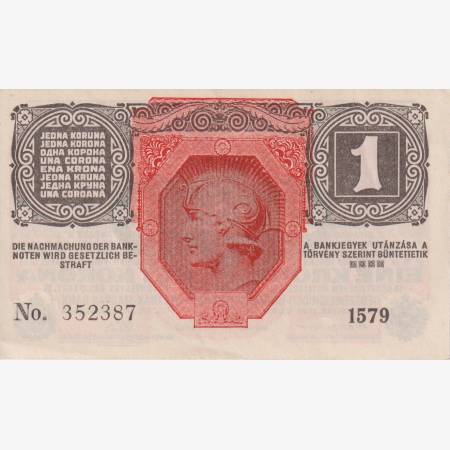 1 Korona 1916. Osztrák felülbélyegzéssel (1579)