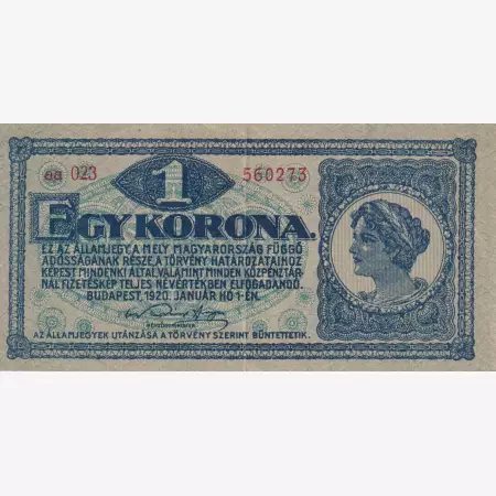 1 Korona 1920.  (aa 023)
