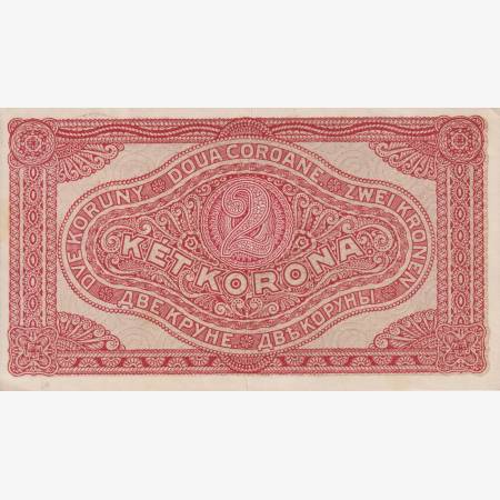 2 Korona 1920. (2ab 037) Bécsi nyomda