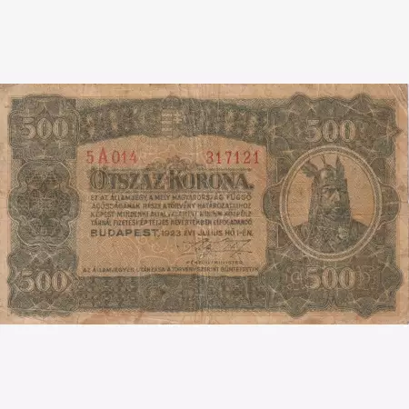 500 Korona 1923. ( 5A 014 )