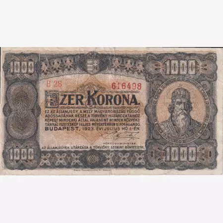 1000 Korona 1923. ( B 28 )