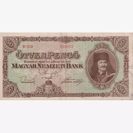 50 Pengő 1945. ( D 028 )