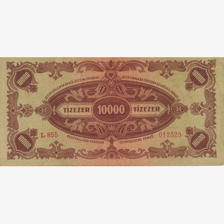 10.000 Pengő 1945. ( L 855 ) MNB. Bélyeggel