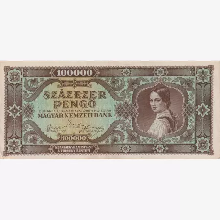 100.000 Pengő 1945. ( M 449 )