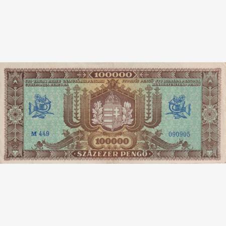 100.000 Pengő 1945. ( M 449 )