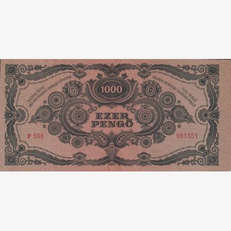 1.000 Pengő 1945. MNB. Bélyeggel