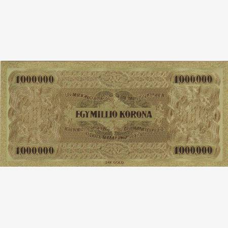 1.000.000 Korona 1923.( aranyozott )