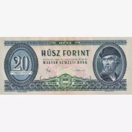 20 Forint 1980. ( C 384 ) alacsony sorszám 000513.