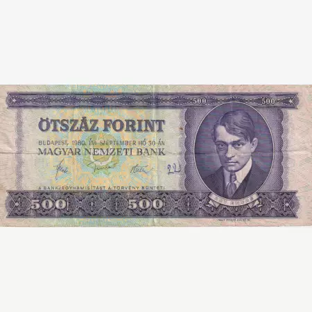 500 Forint 1980.  ( E 754 )