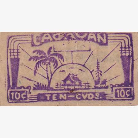 Fülöp-szig. II.Vh. 10 centavos  1942.Ser. CAGAYAN tartomány  Kat:S180a