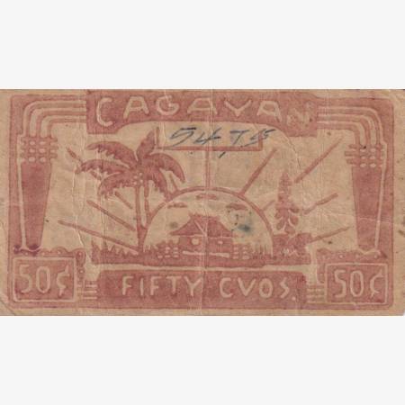 Fülöp-szig. II.Vh. 50 centavos  1942.Ser. CAGAYAN tartomány  Kat:S185a
