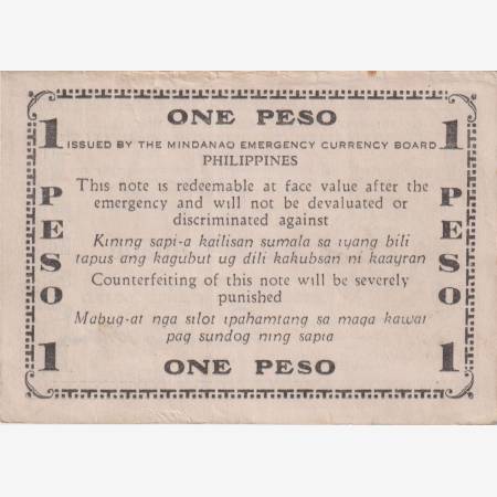 Fülöp-szig. II.Vh. 50 centavos  1944.Ser.V5  MINDANAO-sziget  Kat:S522