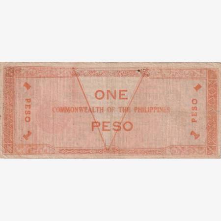 Fülöp-szig. II.Vh. 1 peso  1942.Ser. NEGROS-sziget Kat:S646a