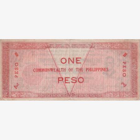Fülöp-szig. II.Vh. 1 peso  1942.Ser. NEGROS-sziget Kat:S646b