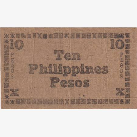 Fülöp-szig. II.Vh. 10 pesos  1944.Ser. NEGROS-sziget Kat:S677