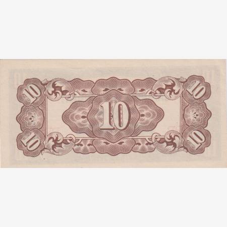Fülöp-szig. Japán megszállás II.Vh. 10 centavos 1942. P104a