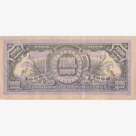 Fülöp-szig. Japán megszállás II.Vh. 1000 pesos 1945. P115a