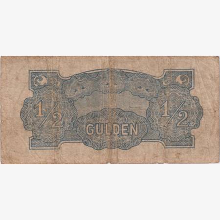 Holland-India Japán megszállás II.Vh. 1/2 gulden 1942 P122b