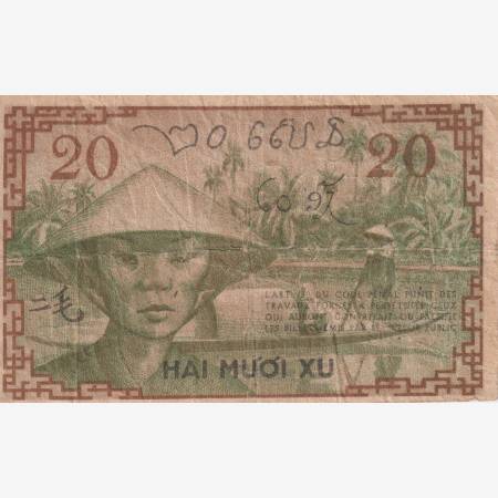 Francia-Indokina 20 cents 1939.BX  P86