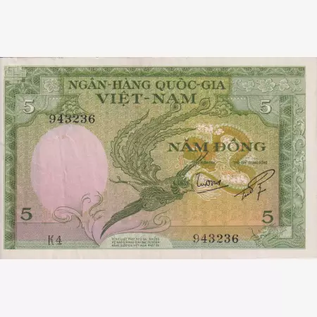 Dél-Vietnam 5 dong 1955. Hadifogolytábor  P2