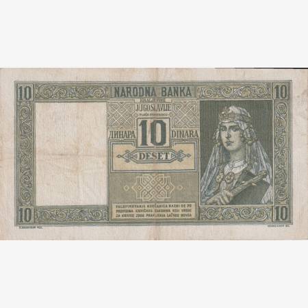 Jugoszlávia 10 dinár 1939. P 35