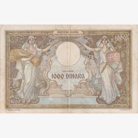 Jugoszlávia 1000 dinár 1931. P 29