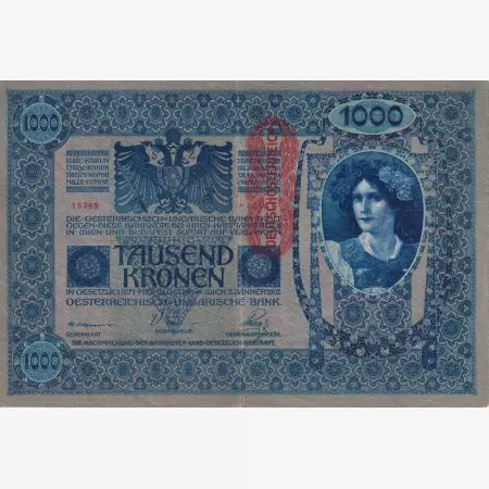 1000 Korona 1902. (1429)Osztrák felülbélyegzés
