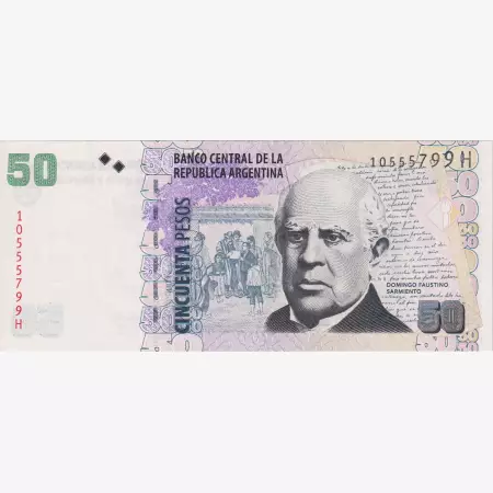 Argentina 50 pesos 1999-2003.  P 350
