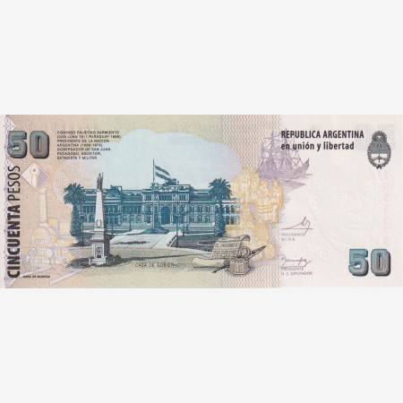 Argentina 50 pesos 1999-2003.  P 350