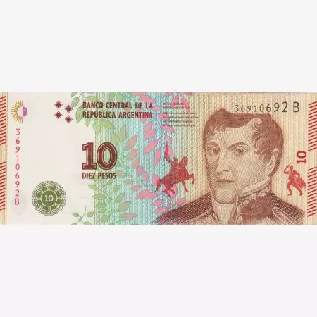 Argentina 10 pesos 2016.  P 360