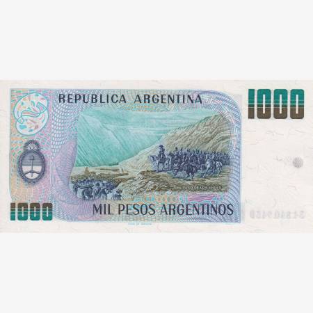 Argentina 1000 pesos 1984-1985.  P 317