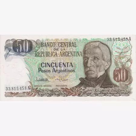 Argentina 50 pesos 1985.  P 314
