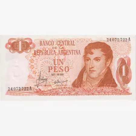 Argentina 1 peso 1970-1971.  P 287