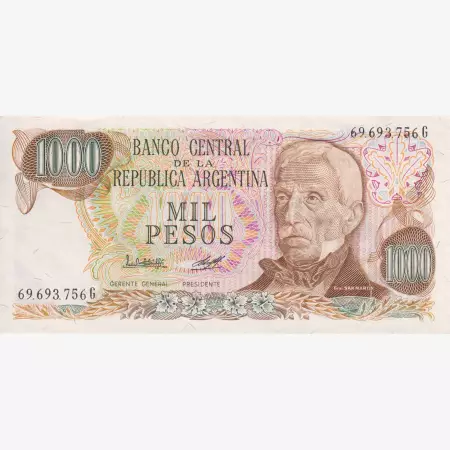 Argentina 1000 pesos 1980-1981.  P 304
