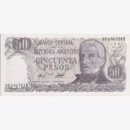 Argentina 50 pesos 1977.  P 301