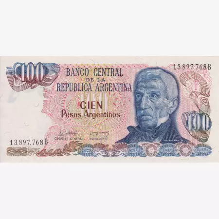Argentina 100 pesos 1983.  P 315